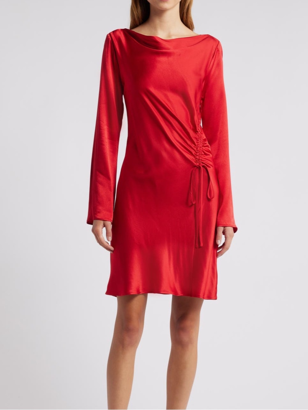 Rails
Alessandra Long
Sleeve Ruched Satin
Dress small NWOT